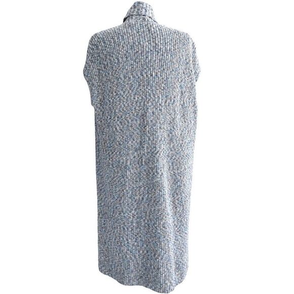 NWT Cabi Blue Gray Knit Duster Cardigan Women’s S Long Open Front Pockets Cozy - Picture 5 of 8